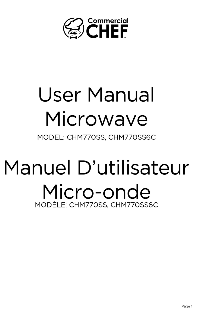 Commercial CHEF CHM770SS Manuel utilisateur