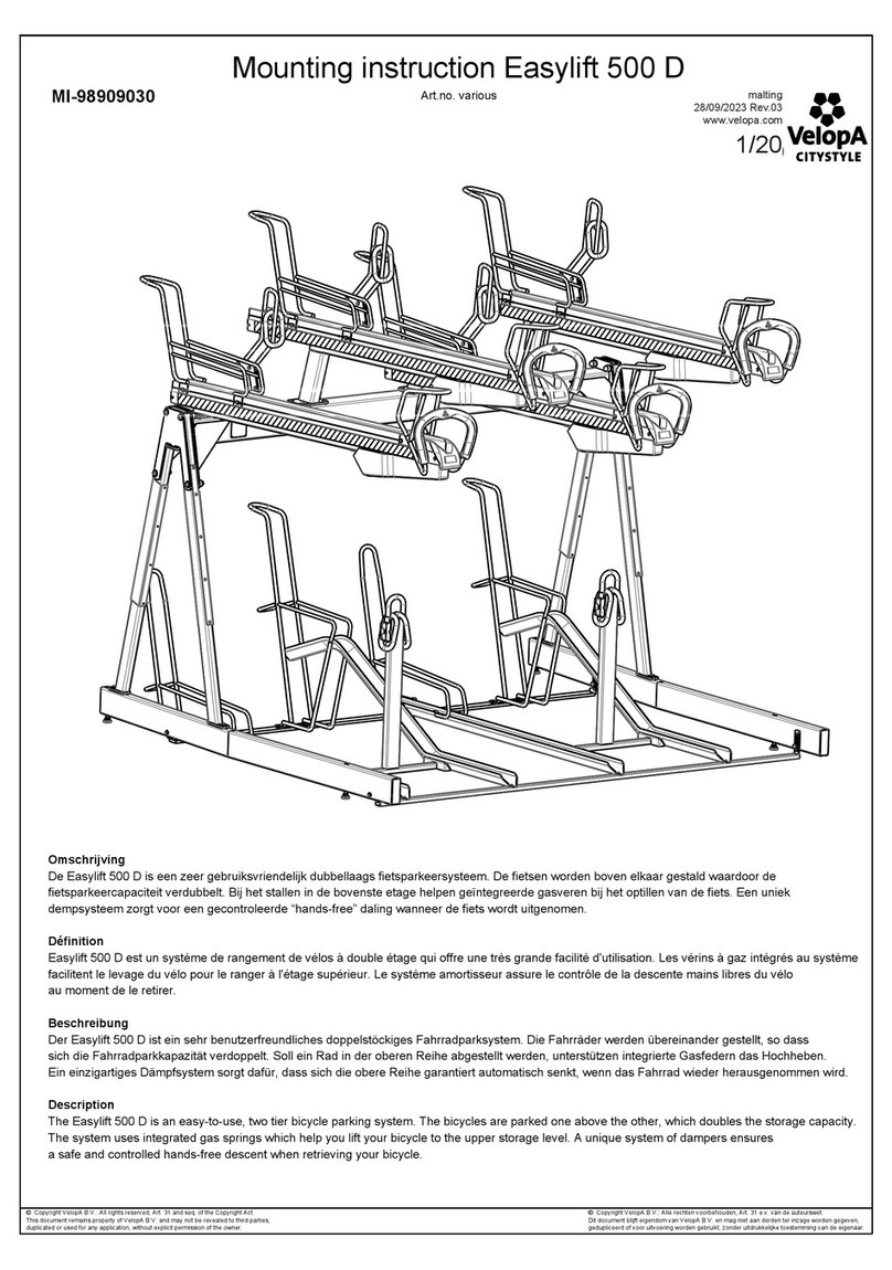 velopa Easylift 500 D Guide de l'utilisateur