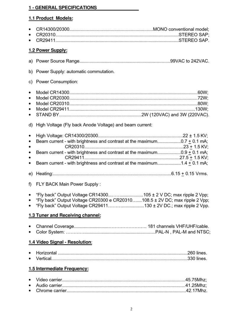 THOMSON CR20300 Manuel utilisateur