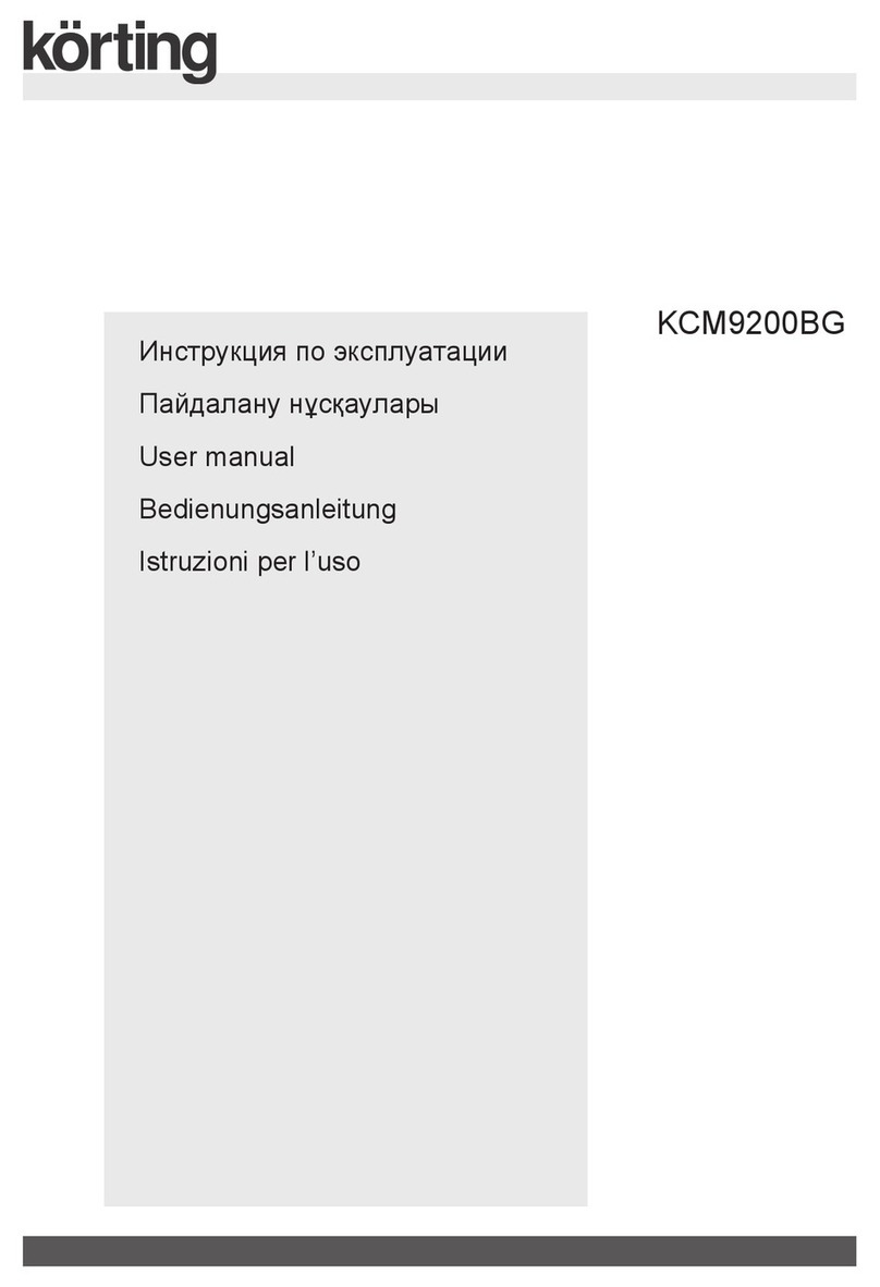 KORTING KCM9200BG Manuel utilisateur KORTING KCM9200BG Manuel utilisateur