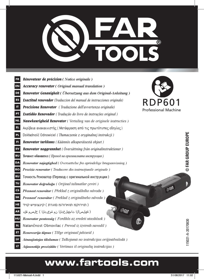 Far Tools RDP601 Manuel utilisateur