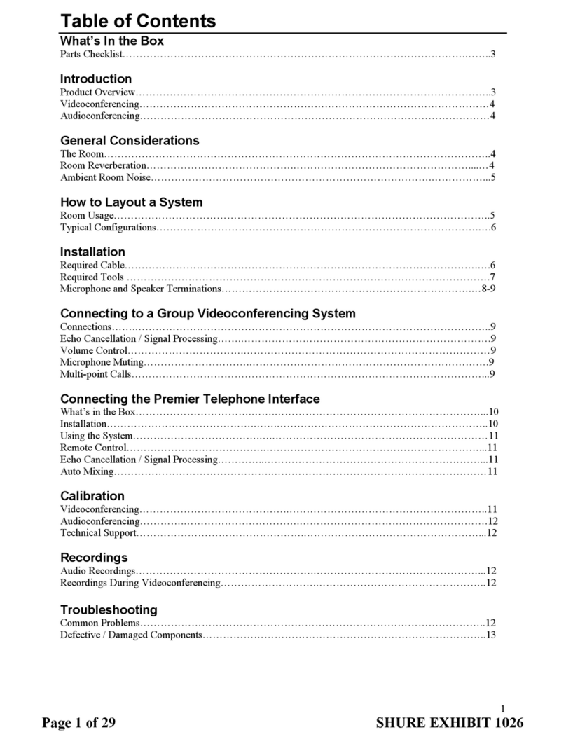 Shure SM-02 Manuel utilisateur