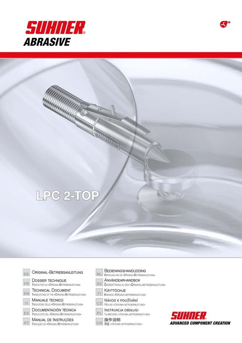 SUHNER ABRASIVE LPC 2-TOP Manuel technique SUHNER ABRASIVE LPC 2-TOP Manuel technique
