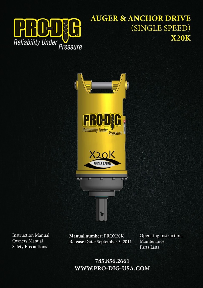 Pro-dig X20K Manuel utilisateur