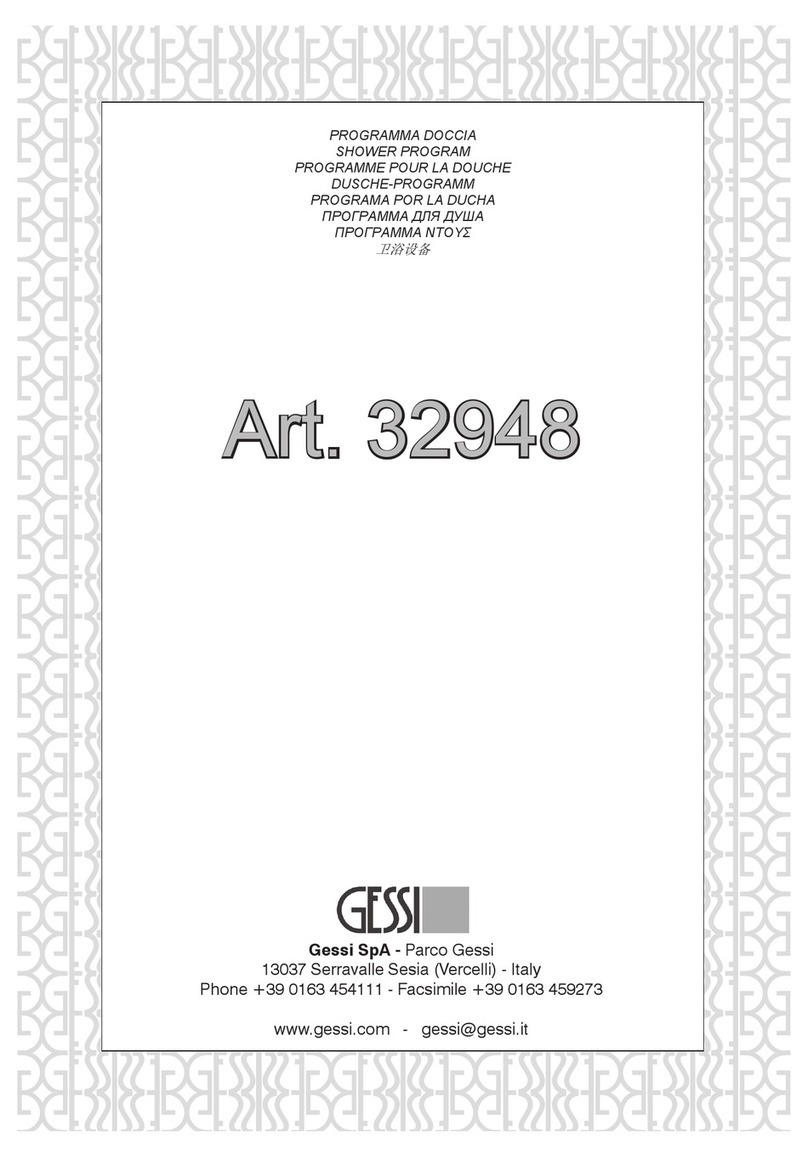 Gessi 32948 Manuel utilisateur