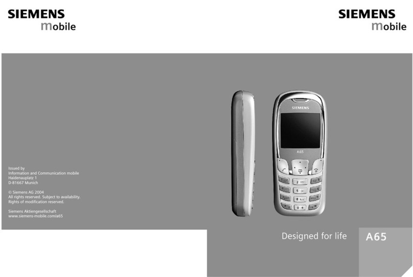 Siemens Mobile A65 Manuel utilisateur