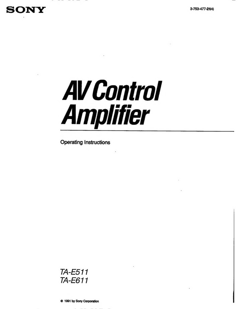 Sony TA-E511 Manuel utilisateur