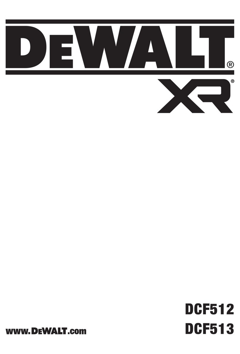 DeWalt DCF513 Manuel utilisateur