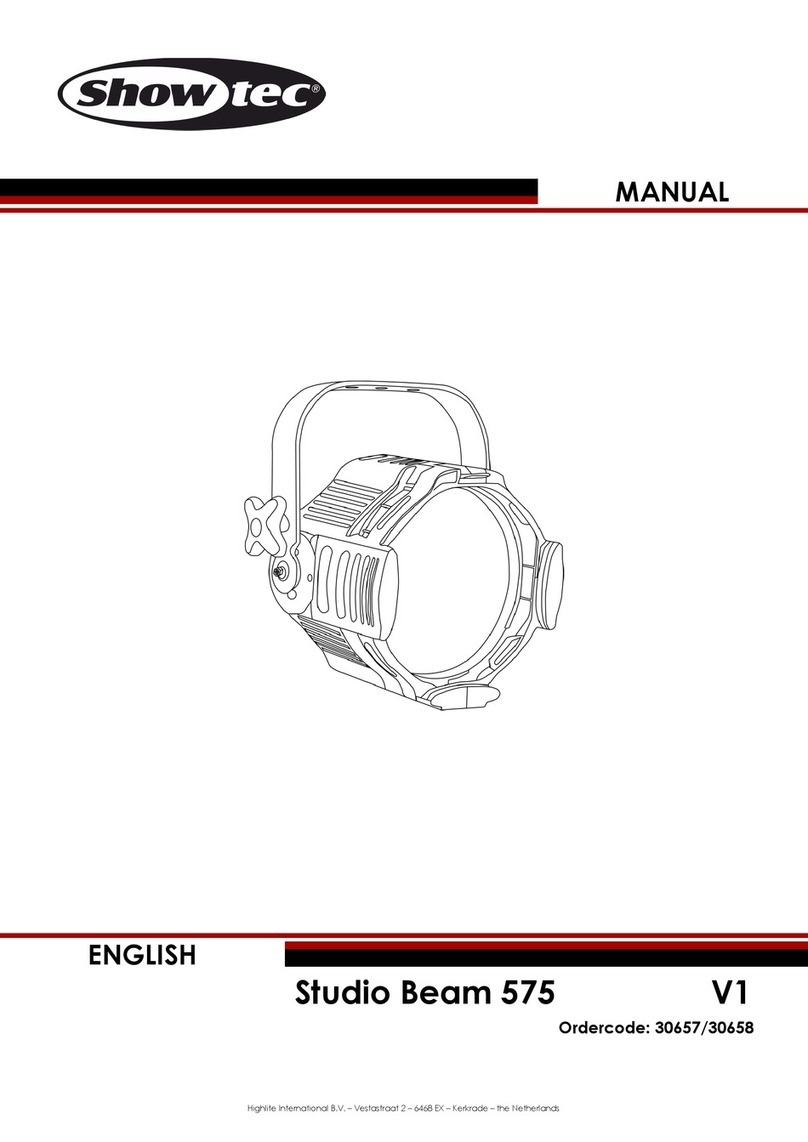 Show Tec Studio Beam 575 Manuel utilisateur