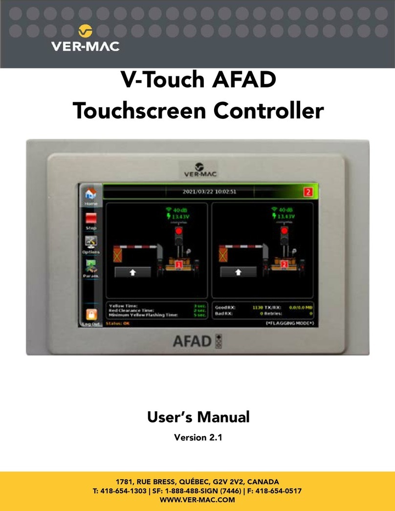 VER-MAC V-Touch AFAD Manuel utilisateur