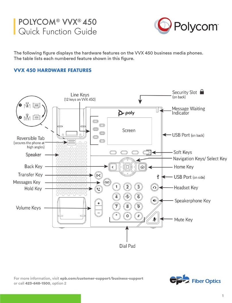 Polycom VVX 450 Manuel d'instructions et de sécurité