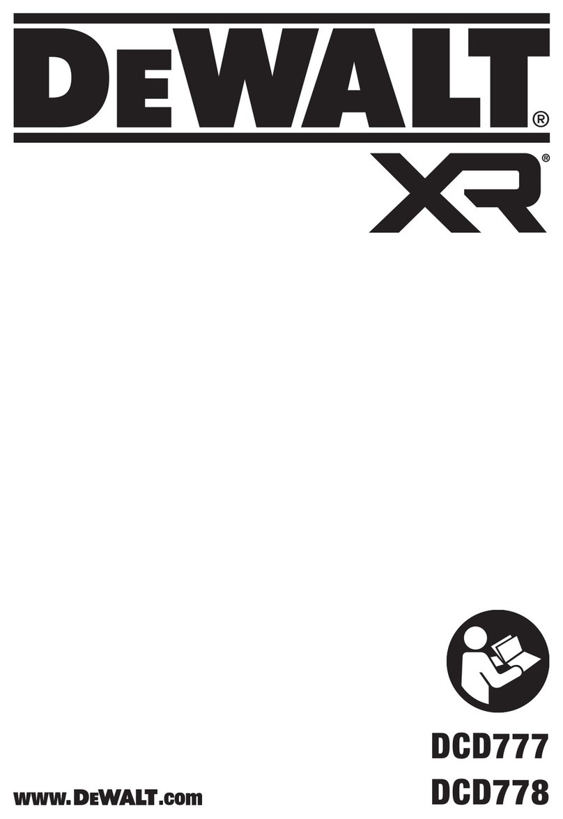 DeWalt DCD778M1 Manuel utilisateur