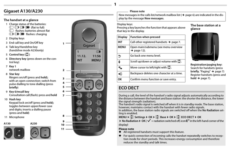 Gigaset A230 Manuel utilisateur