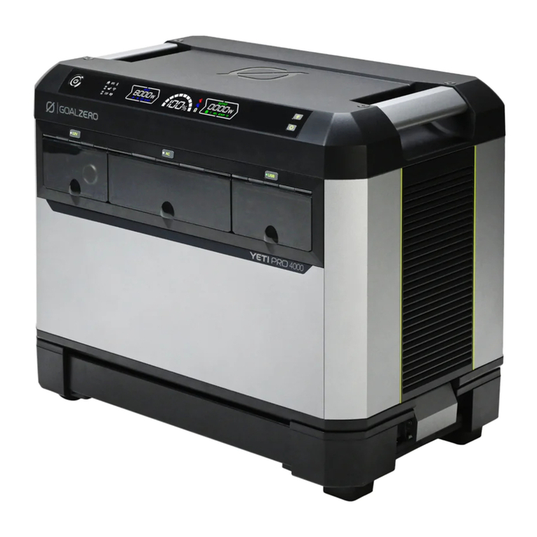 GOAL ZERO YETI PRO 4000 Manuel utilisateur