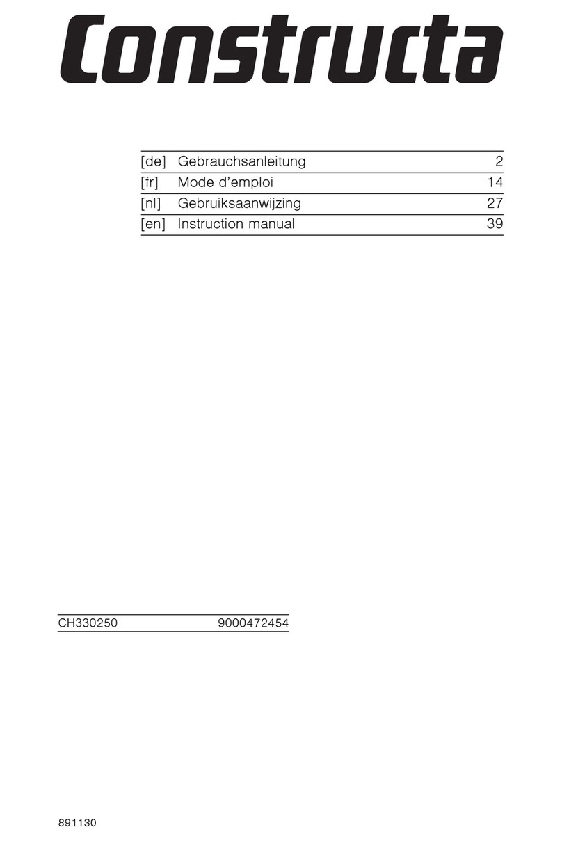 CONSTRUCTA CH330250 Manuel utilisateur