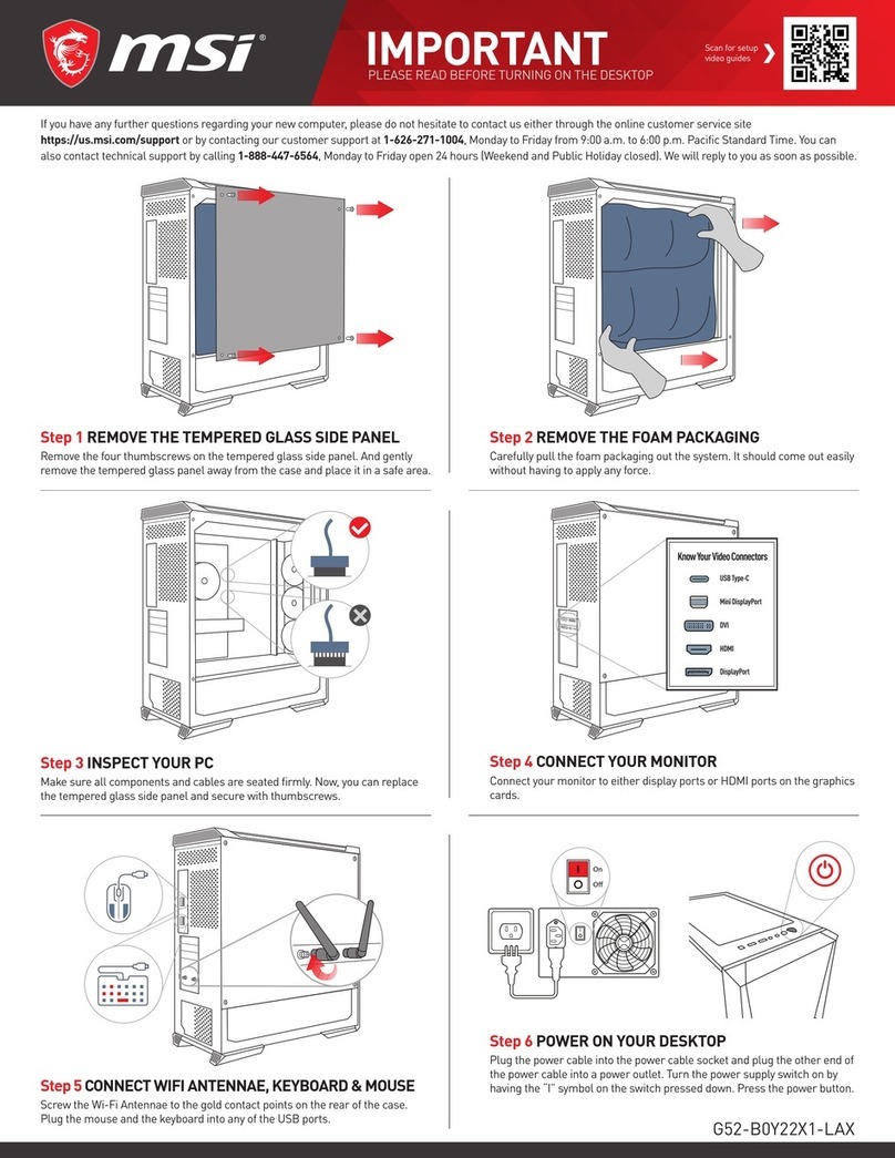 MSI Codex R 12th Manuel utilisateur