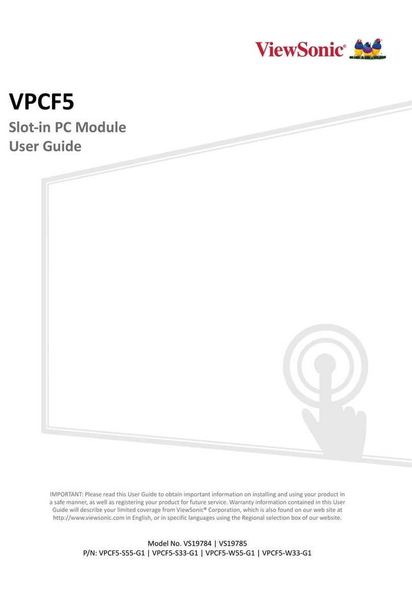 ViewSonic VPCF5 Series Manuel utilisateur