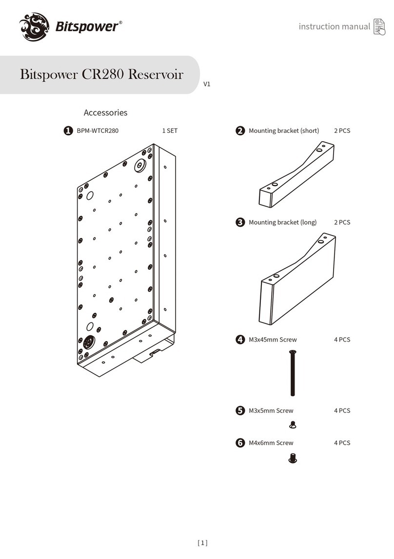 Bitspower Reservoir Manuel utilisateur