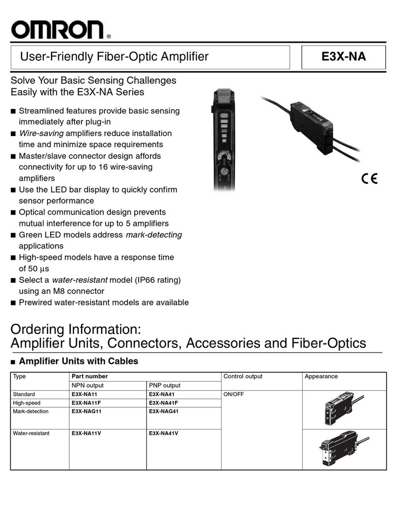Omron E3X-NA11 Manuel utilisateur