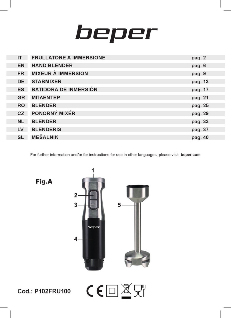 Beper P102FRU100 Manuel utilisateur