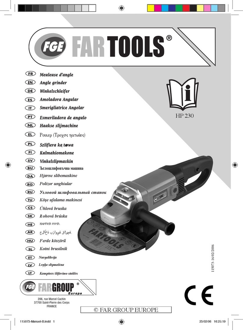 Far Tools HP 230 Manuel utilisateur Far Tools HP 230 Manuel utilisateur