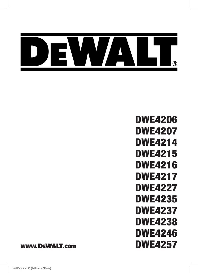 DeWalt DWE4216 Manuel utilisateur