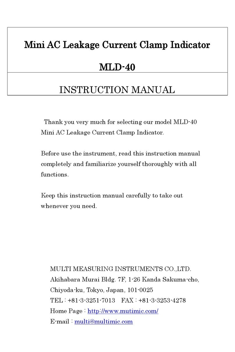 MULTI MEASURING INSTRUMENTS MLD-40 Manuel utilisateur MULTI MEASURING INSTRUMENTS MLD-40 Manuel utilisateur