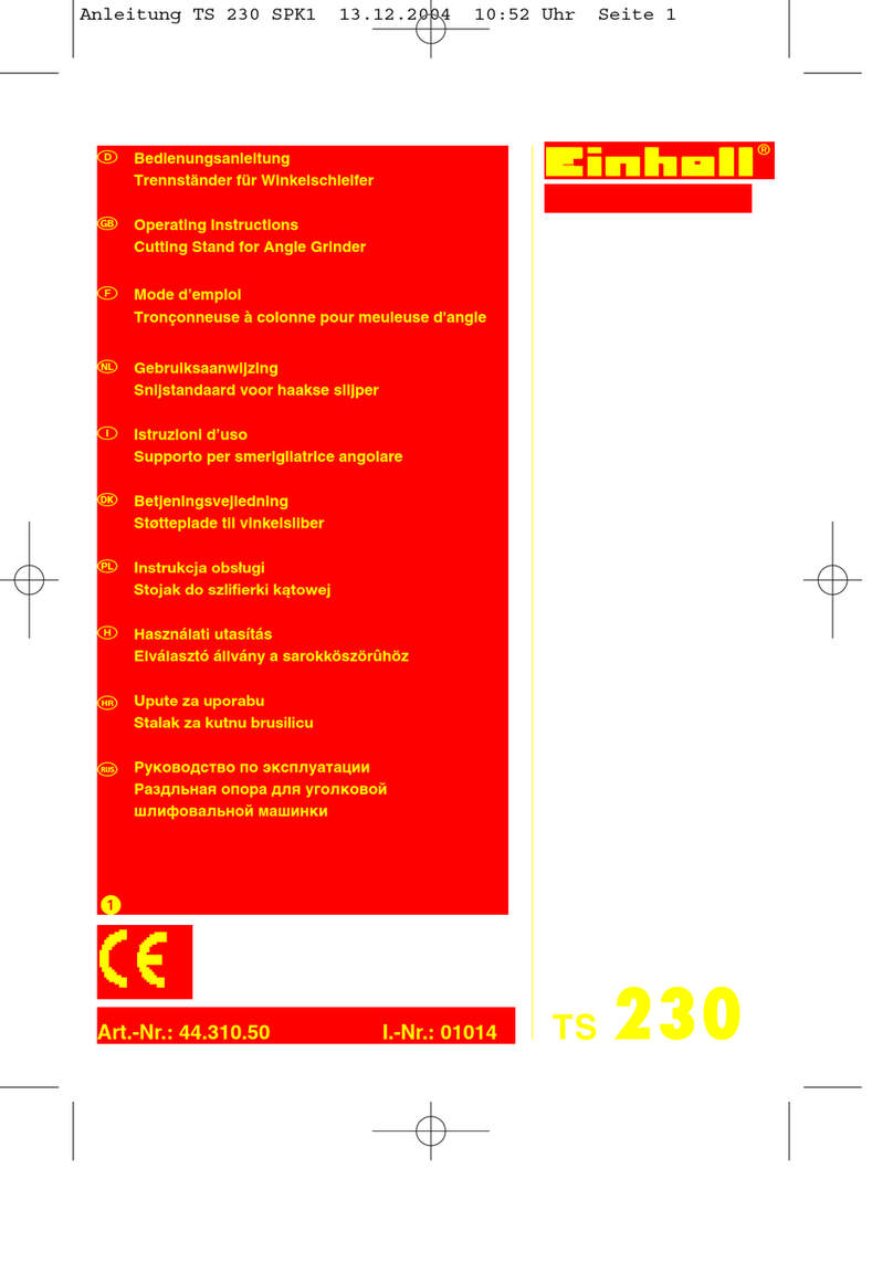 EINHELL TS 230 Manuel utilisateur