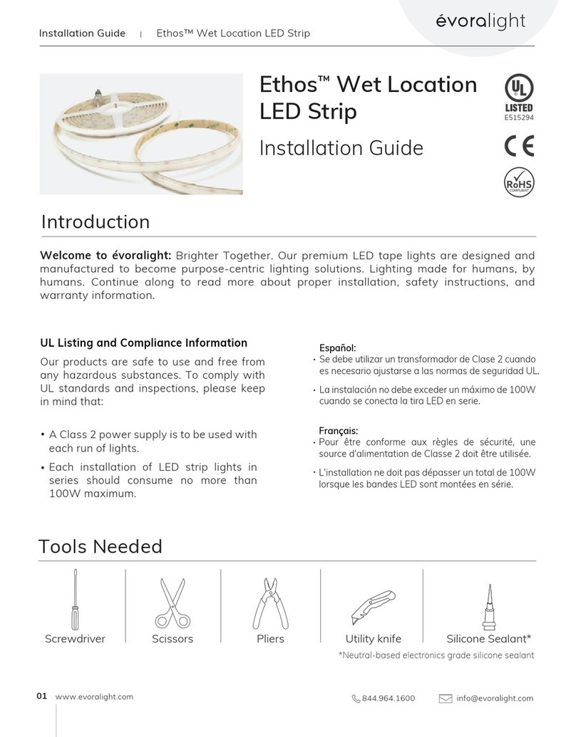 evoralight Ethos Manuel utilisateur