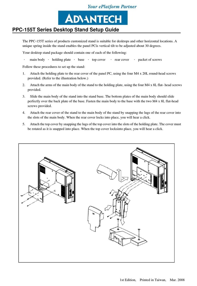 Advantech PPC-155T Manuel utilisateur