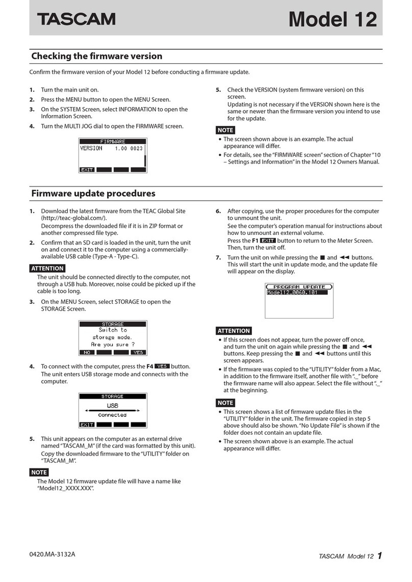Tascam 12 Manuel utilisateur Tascam 12 Manuel utilisateur