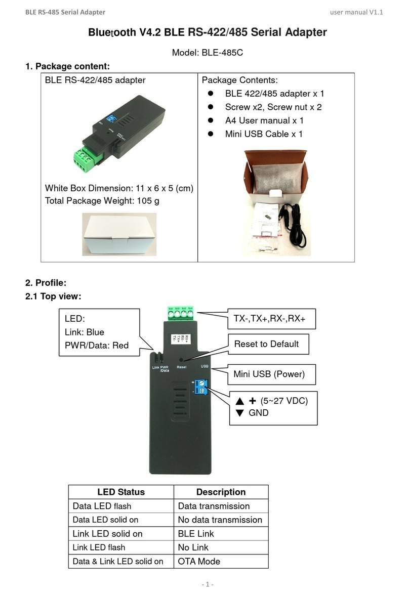 Uconnect BLE-485C Manuel utilisateur