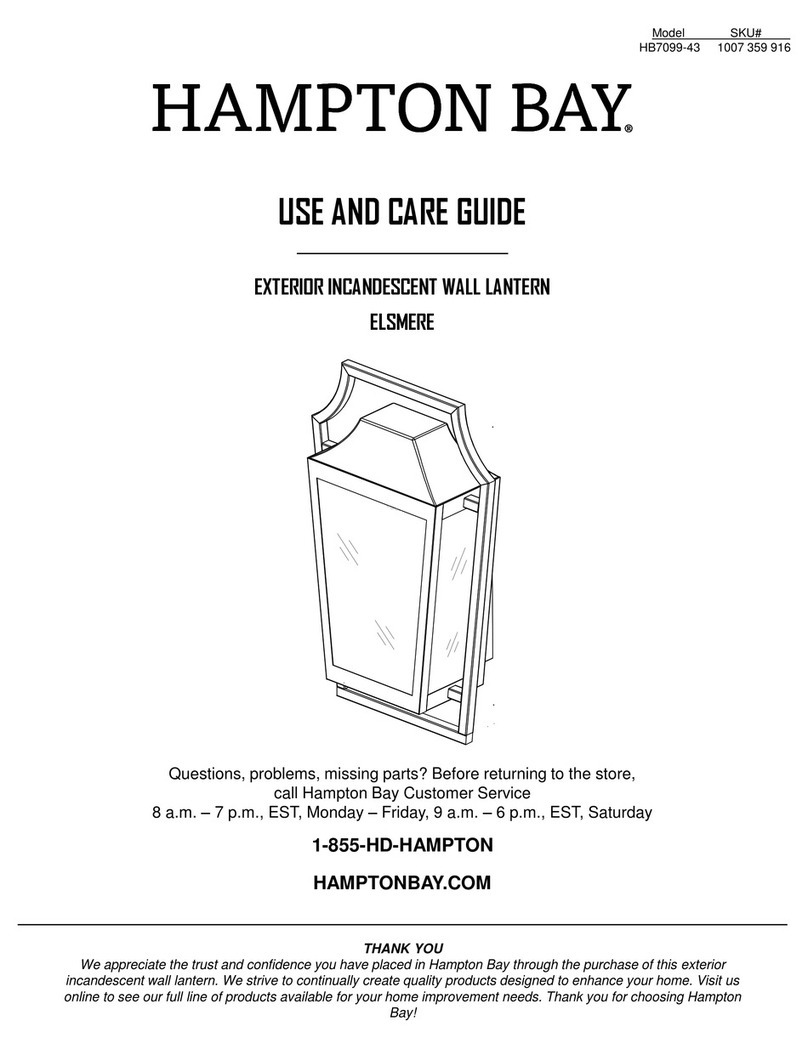 HAMPTON BAY ELSMERE Manuel utilisateur