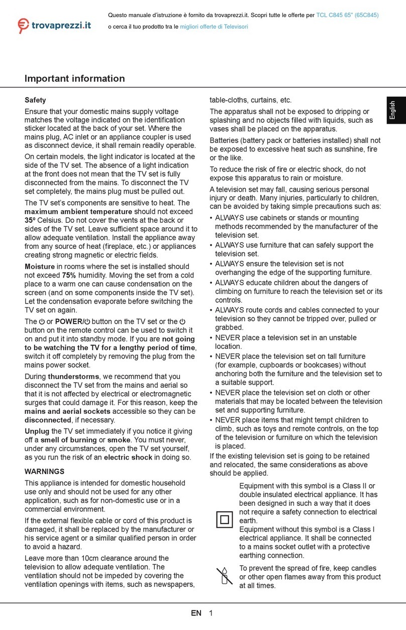 TCL C845 Series Manuel utilisateur