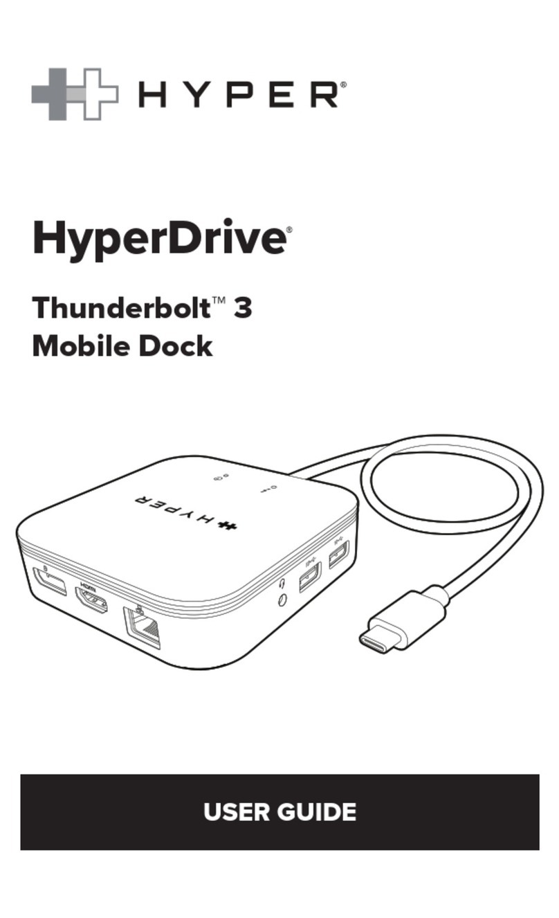 Hyper HyperDrive Thunderbolt 3 Manuel utilisateur