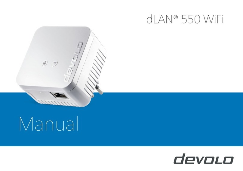 Devolo dLAN 550 WiFi Manuel utilisateur