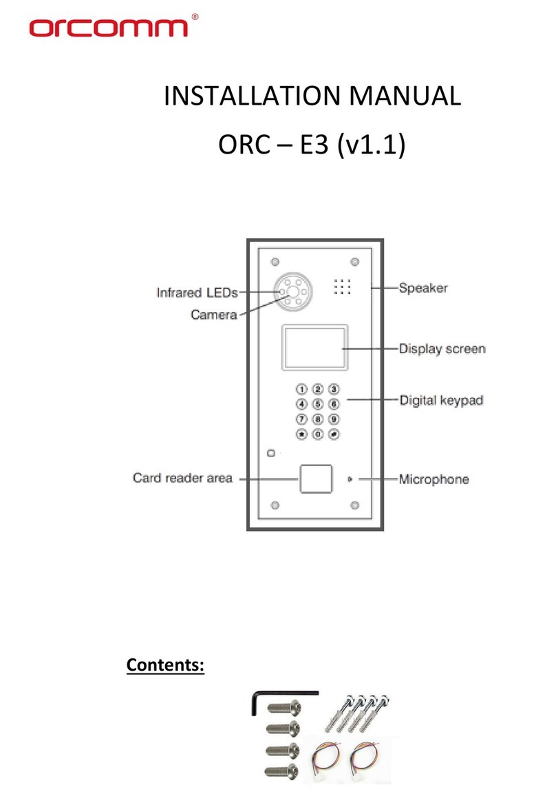 Orcomm ORC-E3 Manuel utilisateur