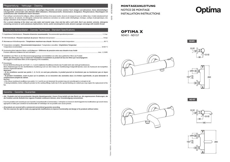 Optima X ND451 Manuel utilisateur