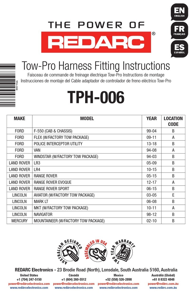 Redarc TPH-006 Manuel utilisateur