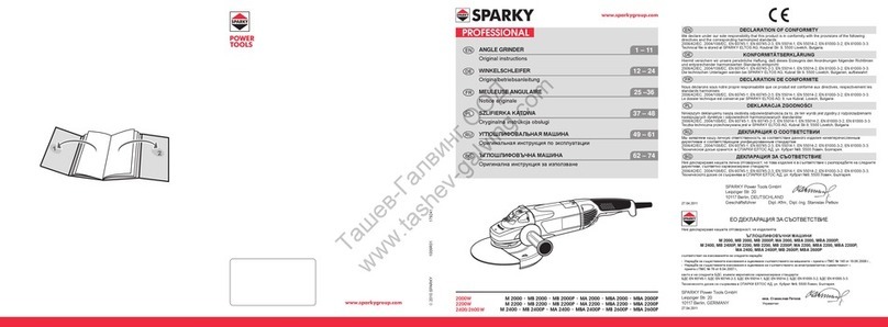 Sparky Group MB 2000P Manuel utilisateur
