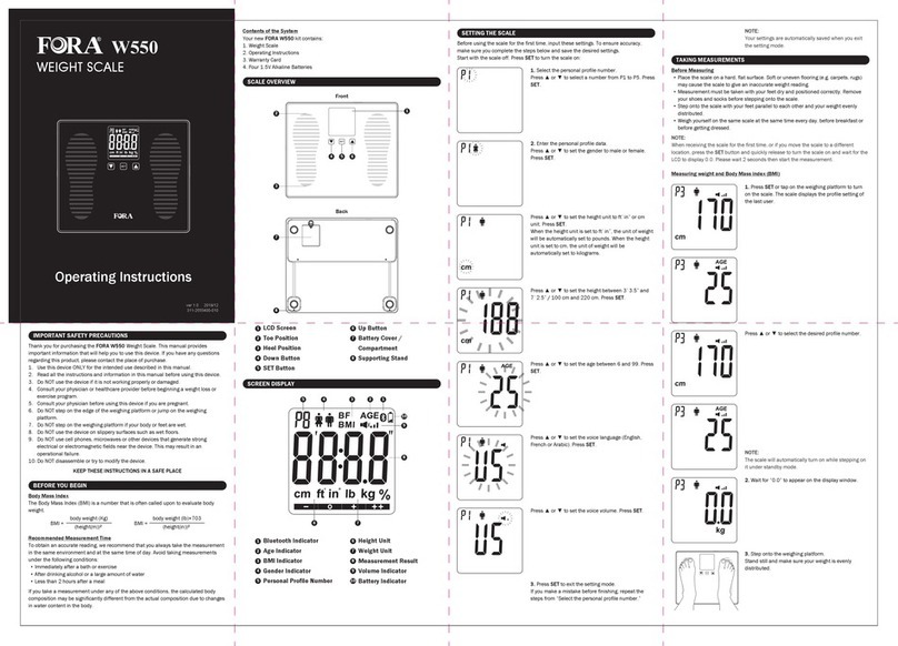 FOR-A W550 Manuel utilisateur