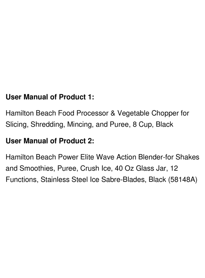 Hamilton Beach 58148A Manuel utilisateur