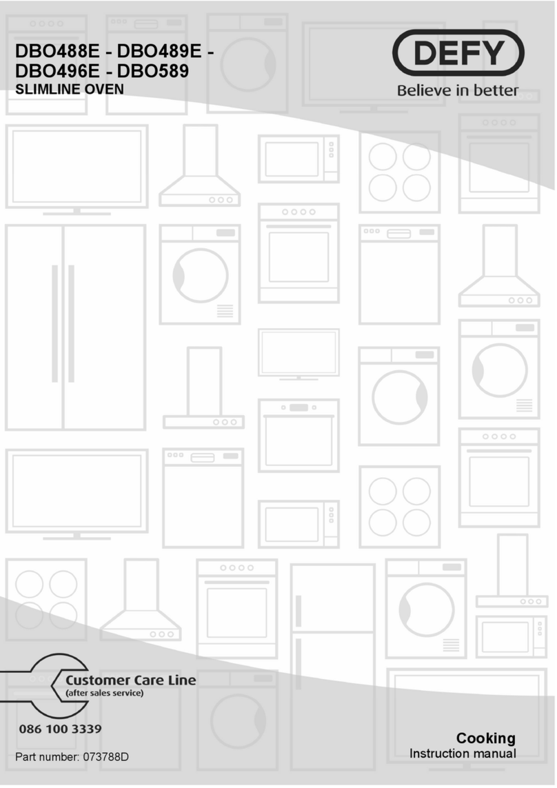 Defy DBO488E Manuel utilisateur