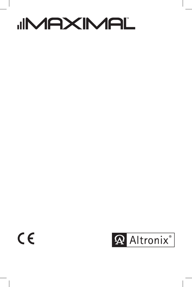 Altronix Maximal FV Series Manuel utilisateur