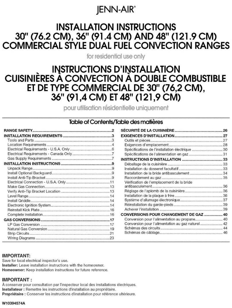 Jenn-Air JDRP548WP02 Manuel utilisateur