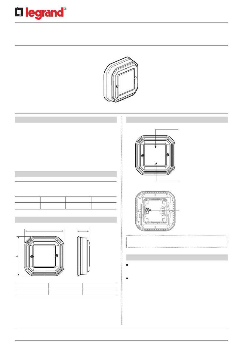 LEGRAND Plexo 0 698 74L Manuel utilisateur