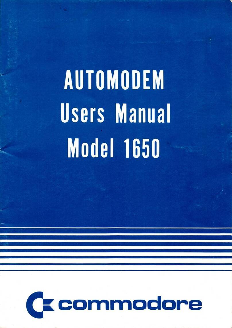 Commodore 1650 Manuel utilisateur