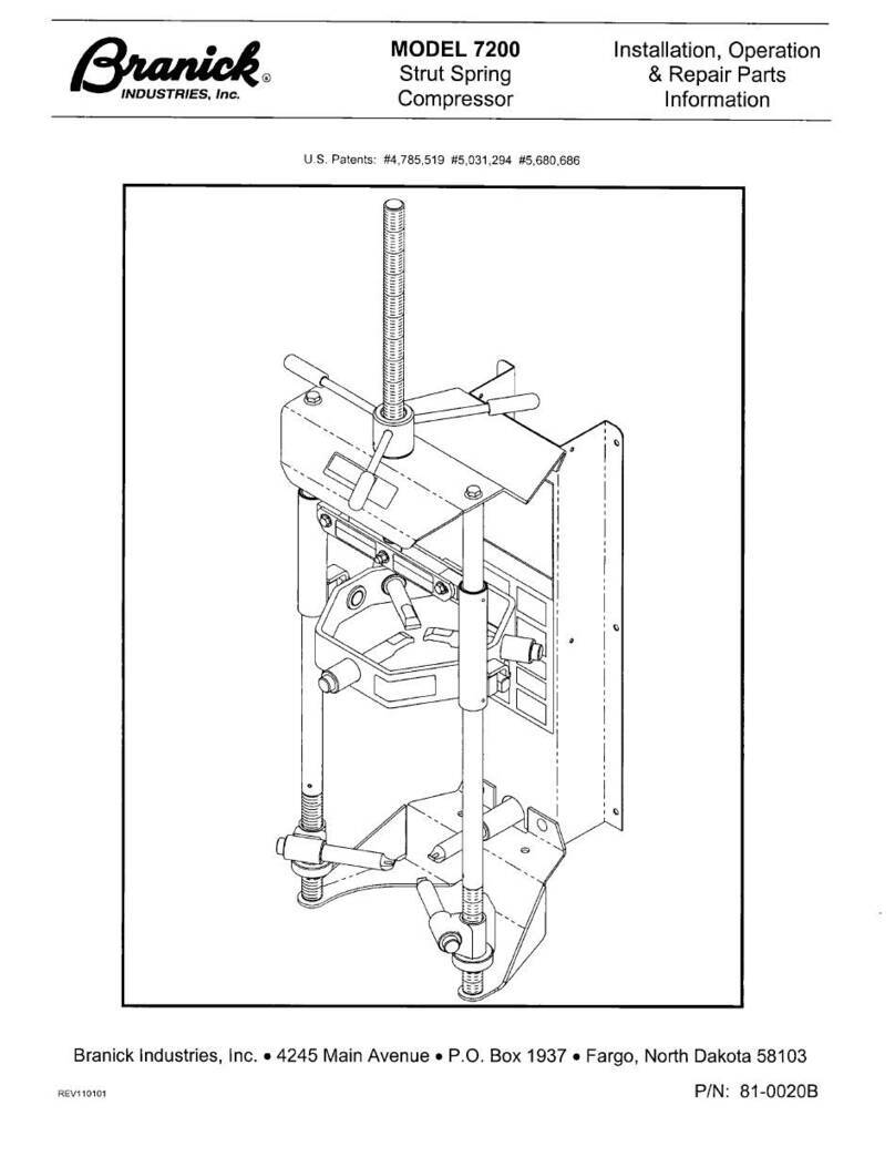 Branick 7200 Manuel d'utilisation et d'entretien
