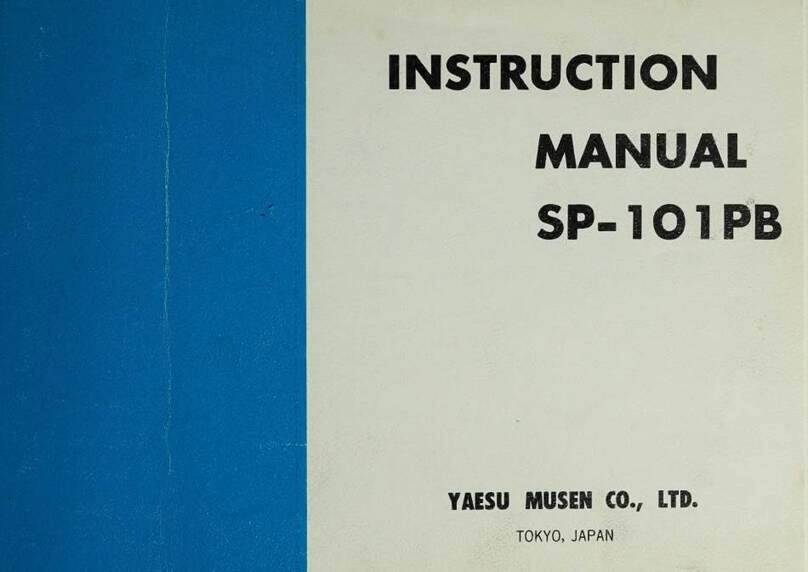 Yaesu SP-101PB Manuel utilisateur