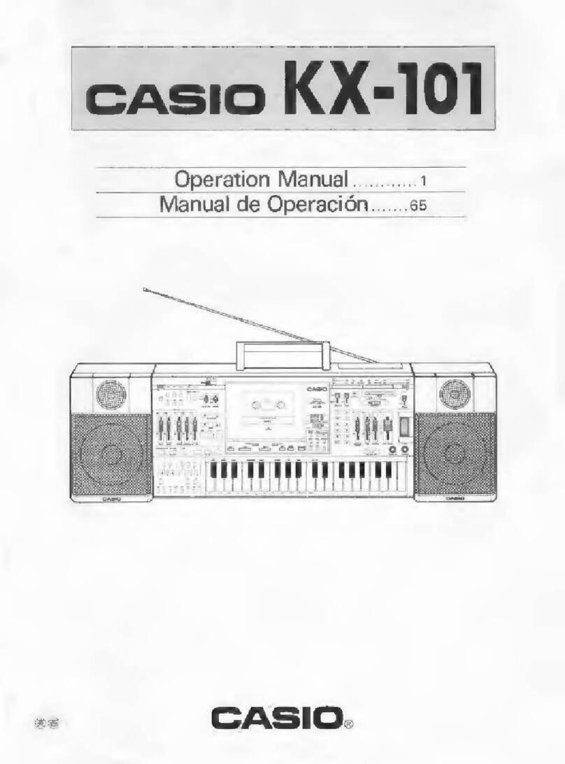 Casio KX-101 Manuel utilisateur